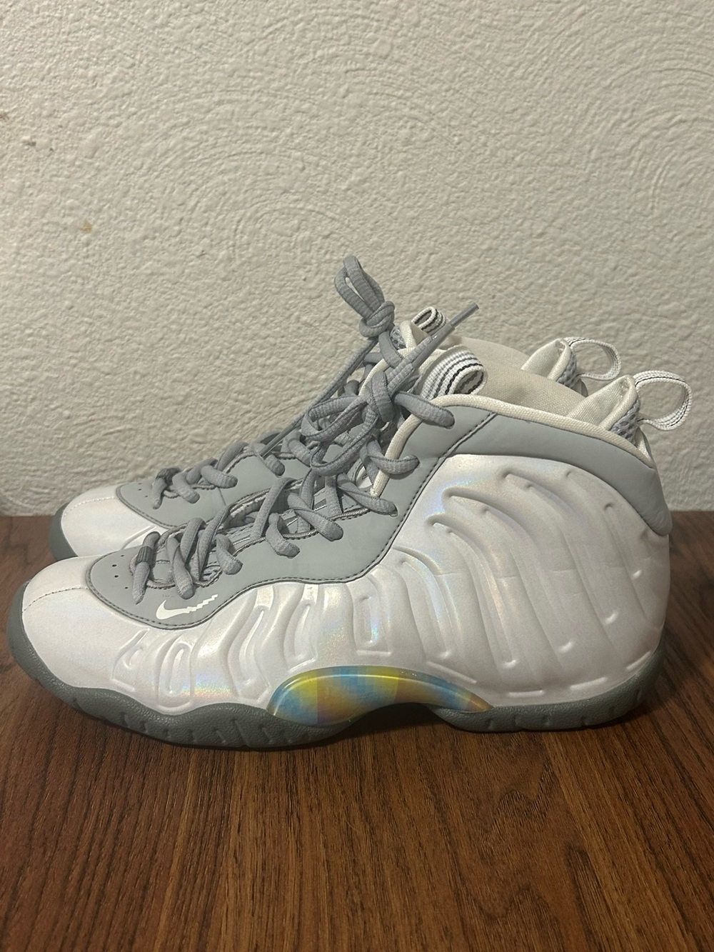 Nike Little Posite One (GS) "RAINBOW PIXEL" Size 4.5Y CU1054-001 Foamposite